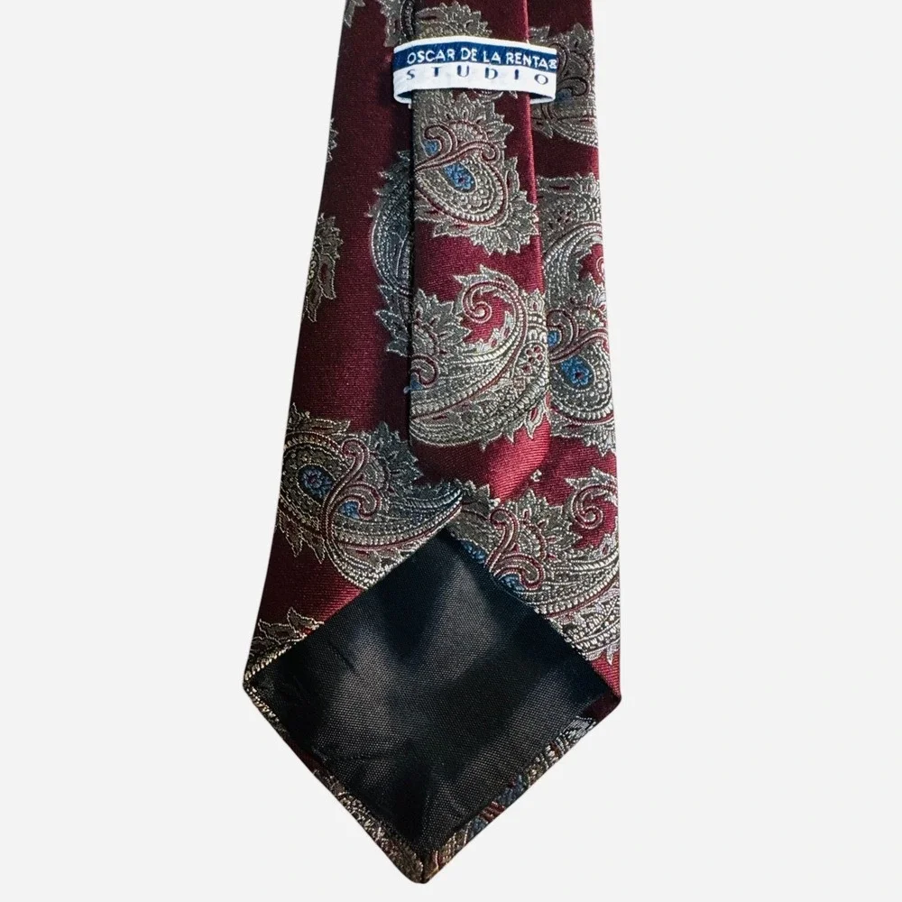 Tommy Hilfiger Oscar de la Renta Paco Rabanne‎ 5Pc Necktie Bundle Preowned